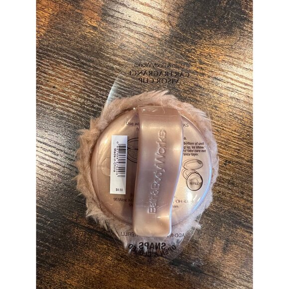 Bath & Body Works NWT Tan Shaggy/Fluffy Dog Head Scentportable Visor Vent, Dogs - Picture 2 of 5